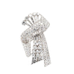 Stunning Diamond Spray Brooch-Charlotte Sayers Antique Jewellery