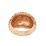 Swirl Domed Gold Ring-Charlotte Sayers Antique Jewellery