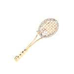 Tennis Racquet Brooch-Charlotte Sayers Antique Jewellery