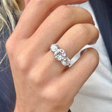 Three Stone Diamond Ring-Charlotte Sayers Antique Jewellery
