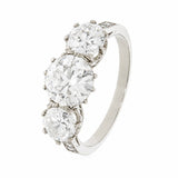 Three Stone Diamond Ring-Charlotte Sayers Antique Jewellery