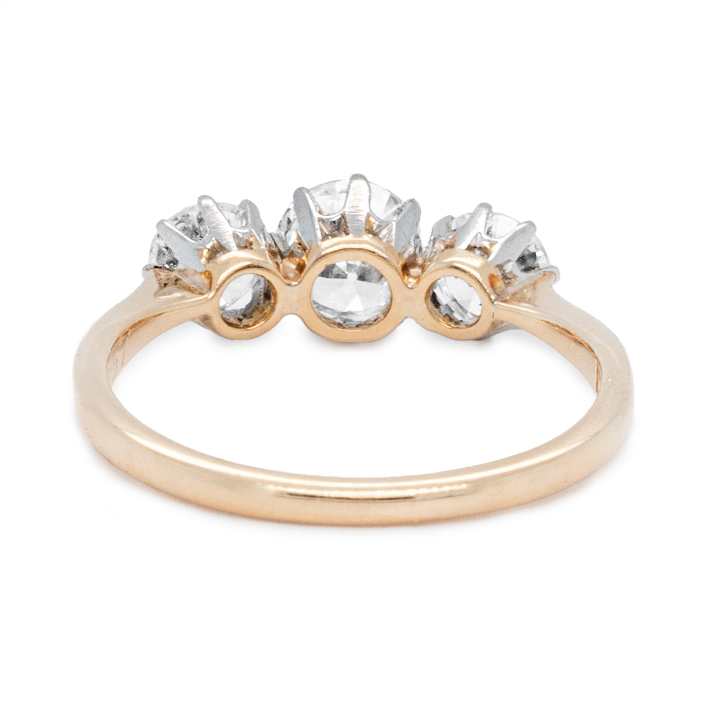 Three Stone Diamond Ring-Charlotte Sayers Antique Jewellery