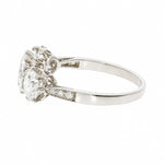 Three Stone Diamond Ring-Charlotte Sayers Antique Jewellery