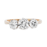 Three Stone Diamond Ring-Charlotte Sayers Antique Jewellery