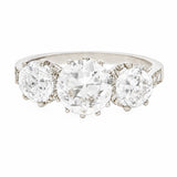 Three Stone Diamond Ring-Charlotte Sayers Antique Jewellery