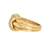 Tiffany Diamond X Ring-Charlotte Sayers Antique Jewellery