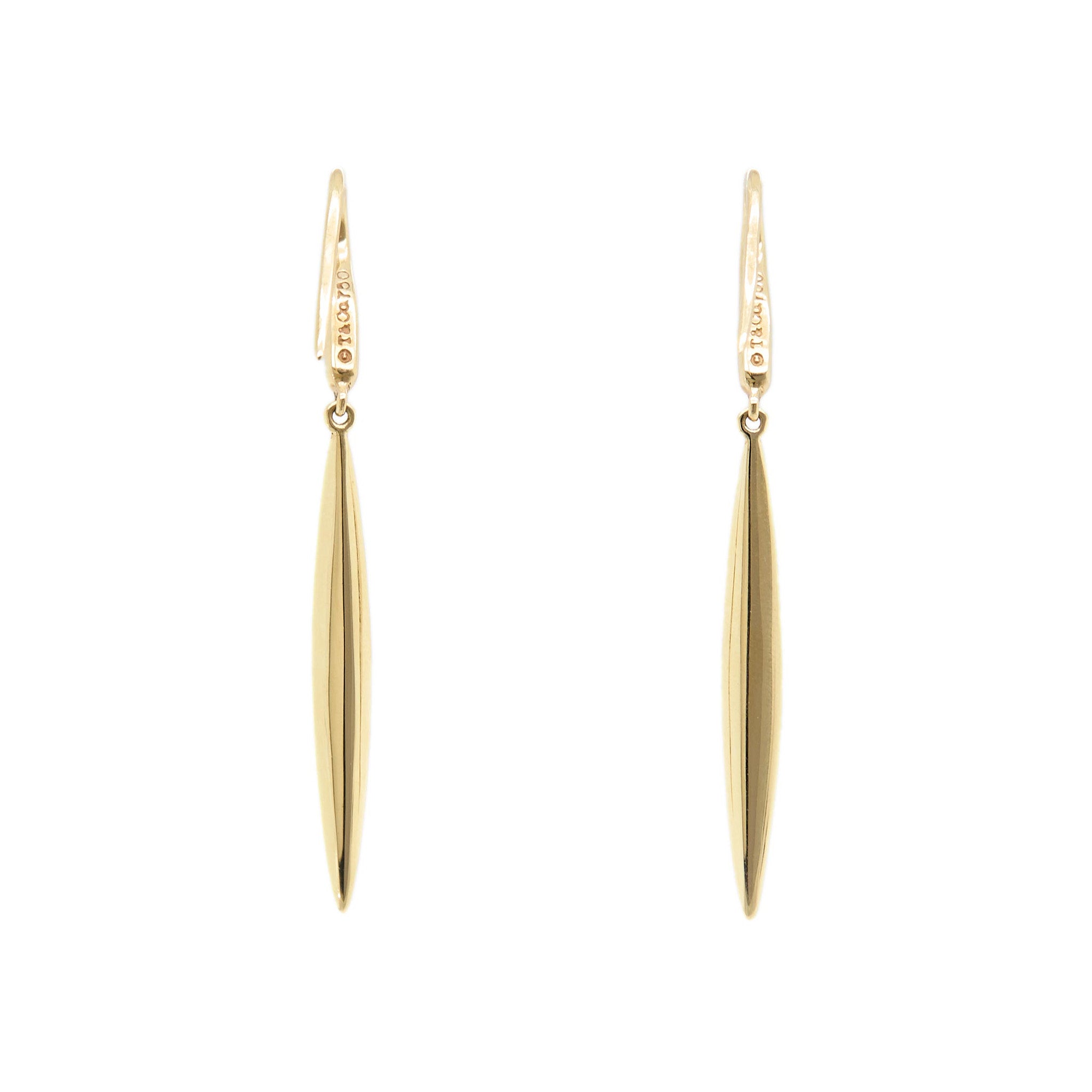 Tiffany Feather Earrings-Charlotte Sayers Antique Jewellery