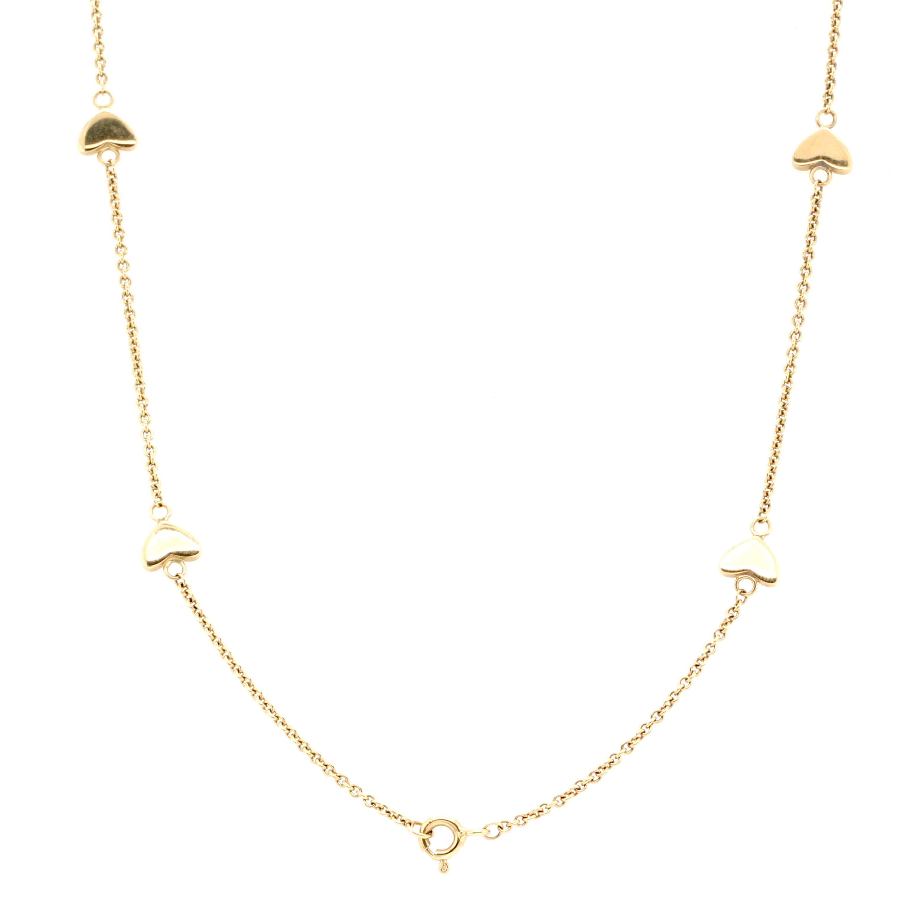 Tiffany Heart Lariat Necklace-Charlotte Sayers Antique Jewellery