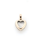 Tiny Victorian Diamond Heart Pendant-Charlotte Sayers Antique Jewellery