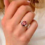 Tourmaline Diamond Ring-Charlotte Sayers Antique Jewellery