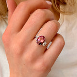 Tourmaline Diamond Ring-Charlotte Sayers Antique Jewellery