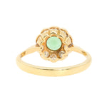 Tsavorite Diamond Cluster Ring-Charlotte Sayers Antique Jewellery
