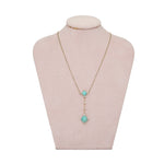 Turquoise Diamond Necklace-Charlotte Sayers Antique Jewellery