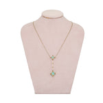 Turquoise Diamond Necklace-Charlotte Sayers Antique Jewellery