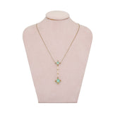 Turquoise Diamond Necklace-Charlotte Sayers Antique Jewellery
