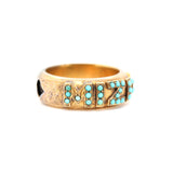 Turquoise Mizpah Ring-Charlotte Sayers Antique Jewellery