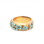 Turquoise Mizpah Ring-Charlotte Sayers Antique Jewellery