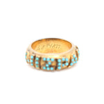 Turquoise Mizpah Ring-Charlotte Sayers Antique Jewellery