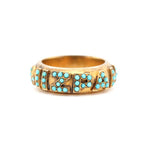 Turquoise Mizpah Ring-Charlotte Sayers Antique Jewellery