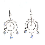 Van Cleef and Arpels Sapphire and Diamond Earrings-Charlotte Sayers Antique Jewellery