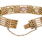 Victorian 15ct Gold Multi Gem Gate Bracelet-Charlotte Sayers Antique Jewellery