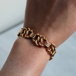 Victorian 15ct Stamped Gold Knot Bracelet-Charlotte Sayers Antique Jewellery