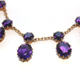 Victorian 18ct Amethyst Necklace-Charlotte Sayers Antique Jewellery