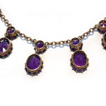 Victorian 18ct Amethyst Necklace-Charlotte Sayers Antique Jewellery