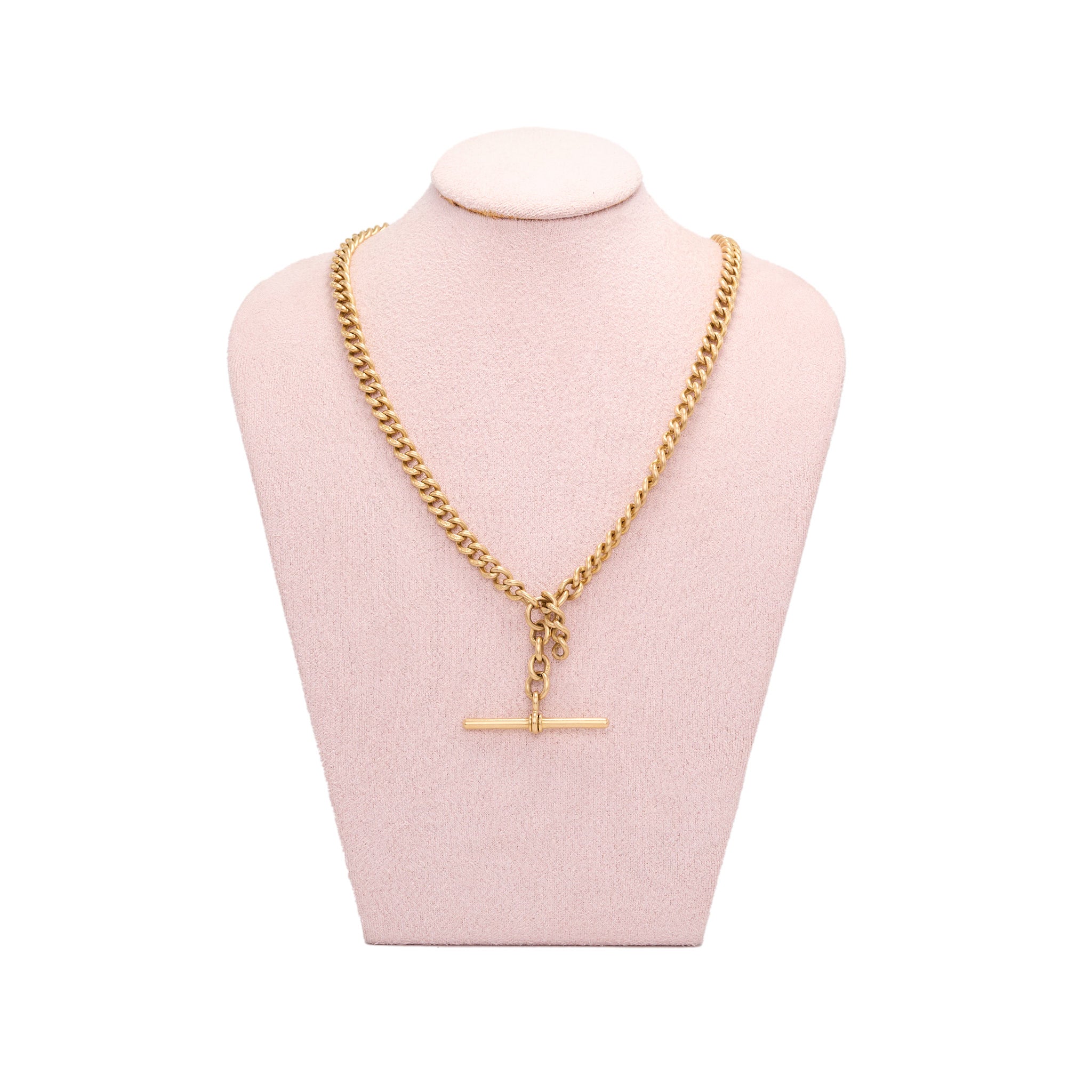 Victorian 18ct Gold Albert Chain-Charlotte Sayers Antique Jewellery