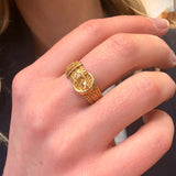Victorian 18ct Gold Buckle Ring-Charlotte Sayers Antique Jewellery