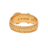 Victorian 18ct Gold Buckle Ring-Charlotte Sayers Antique Jewellery