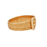 Victorian 18ct Gold Buckle Ring-Charlotte Sayers Antique Jewellery