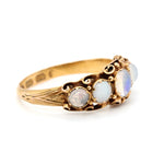 Victorian 5 Stone Opal Ring-Charlotte Sayers Antique Jewellery