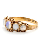 Victorian 5 Stone Opal Ring-Charlotte Sayers Antique Jewellery