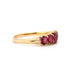 Victorian 5 Stone Spinel Ring-Charlotte Sayers Antique Jewellery