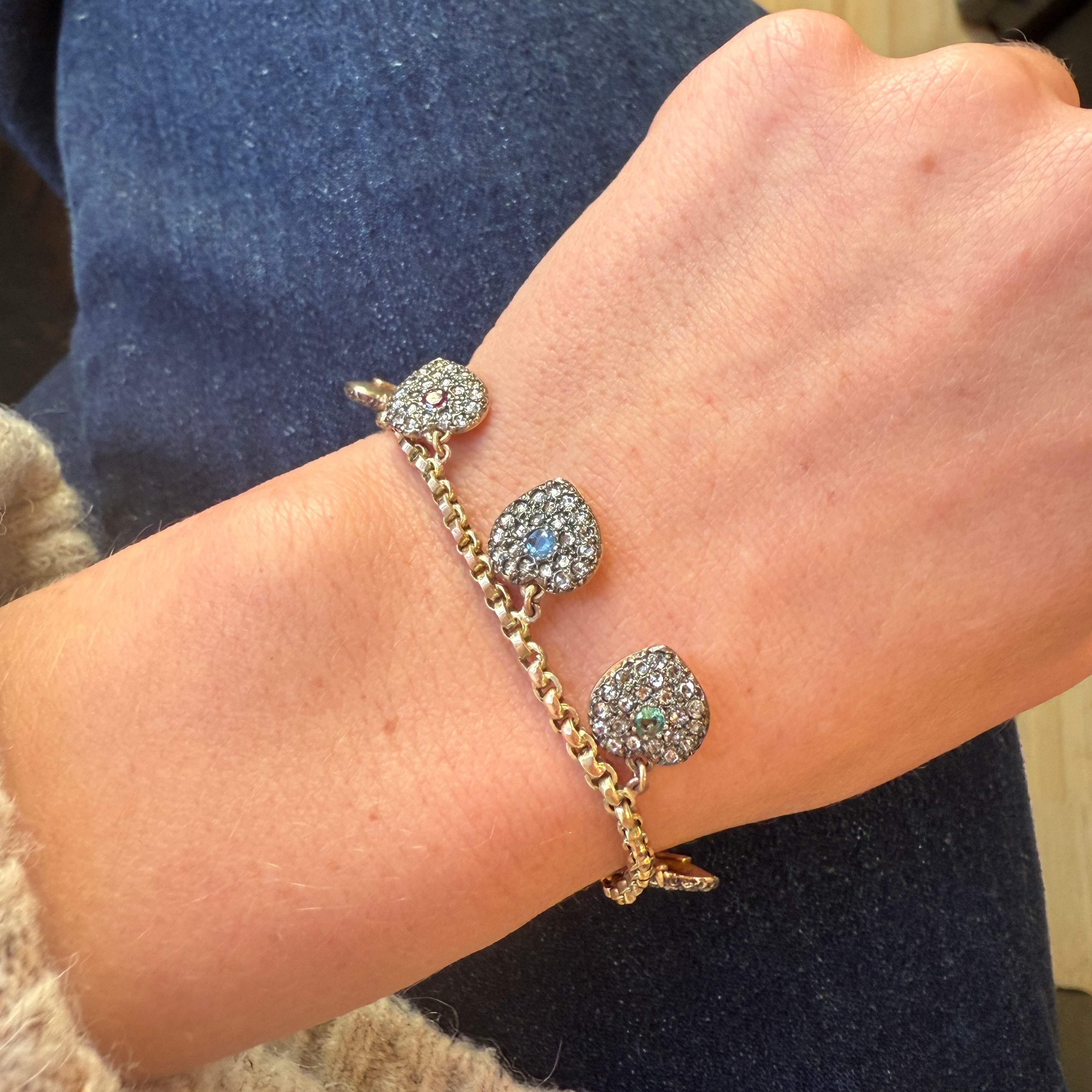 Victorian Acrostic 'DEAREST' Bracelet-Charlotte Sayers Antique Jewellery