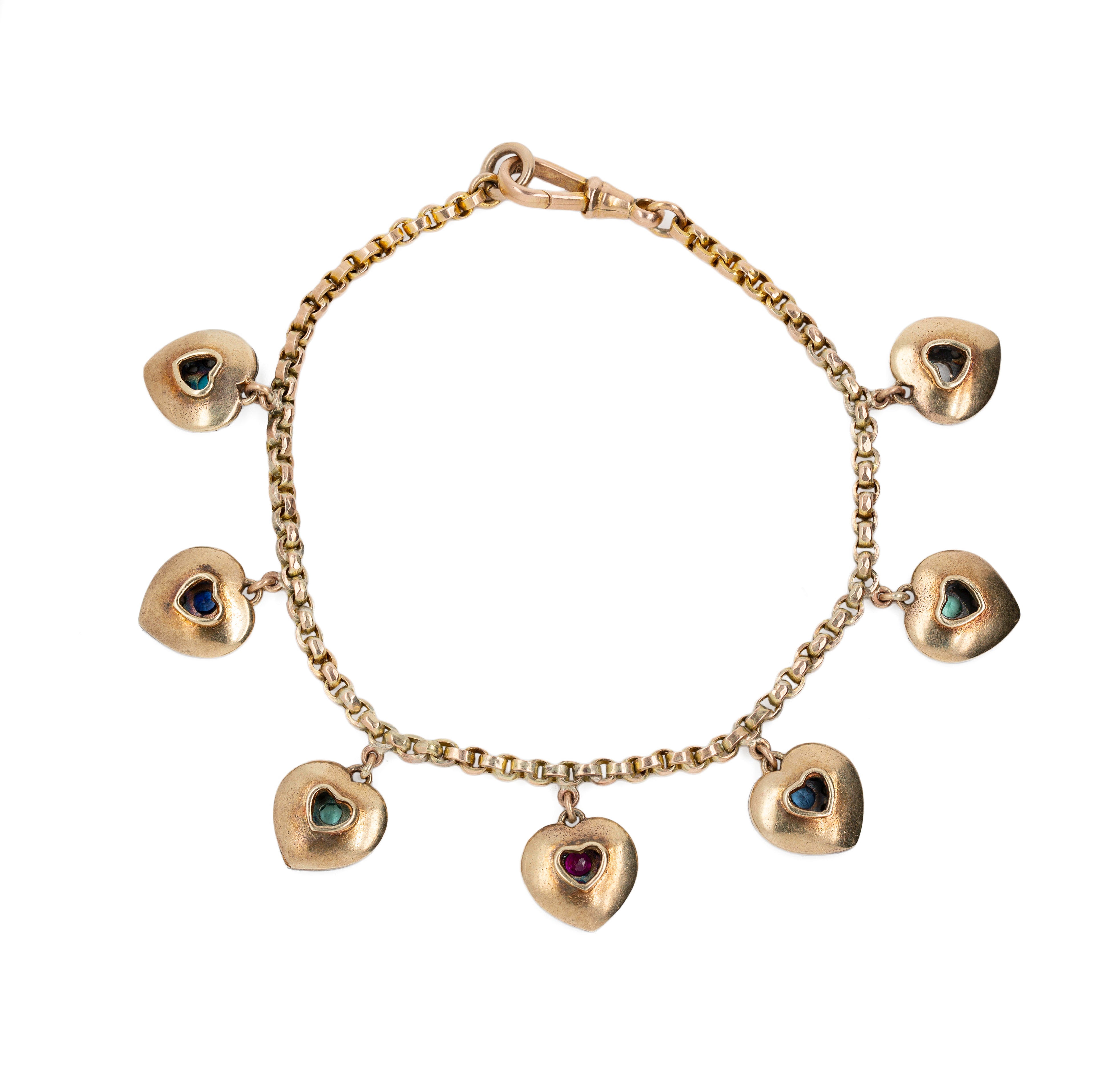 Victorian Acrostic 'DEAREST' Bracelet-Charlotte Sayers Antique Jewellery