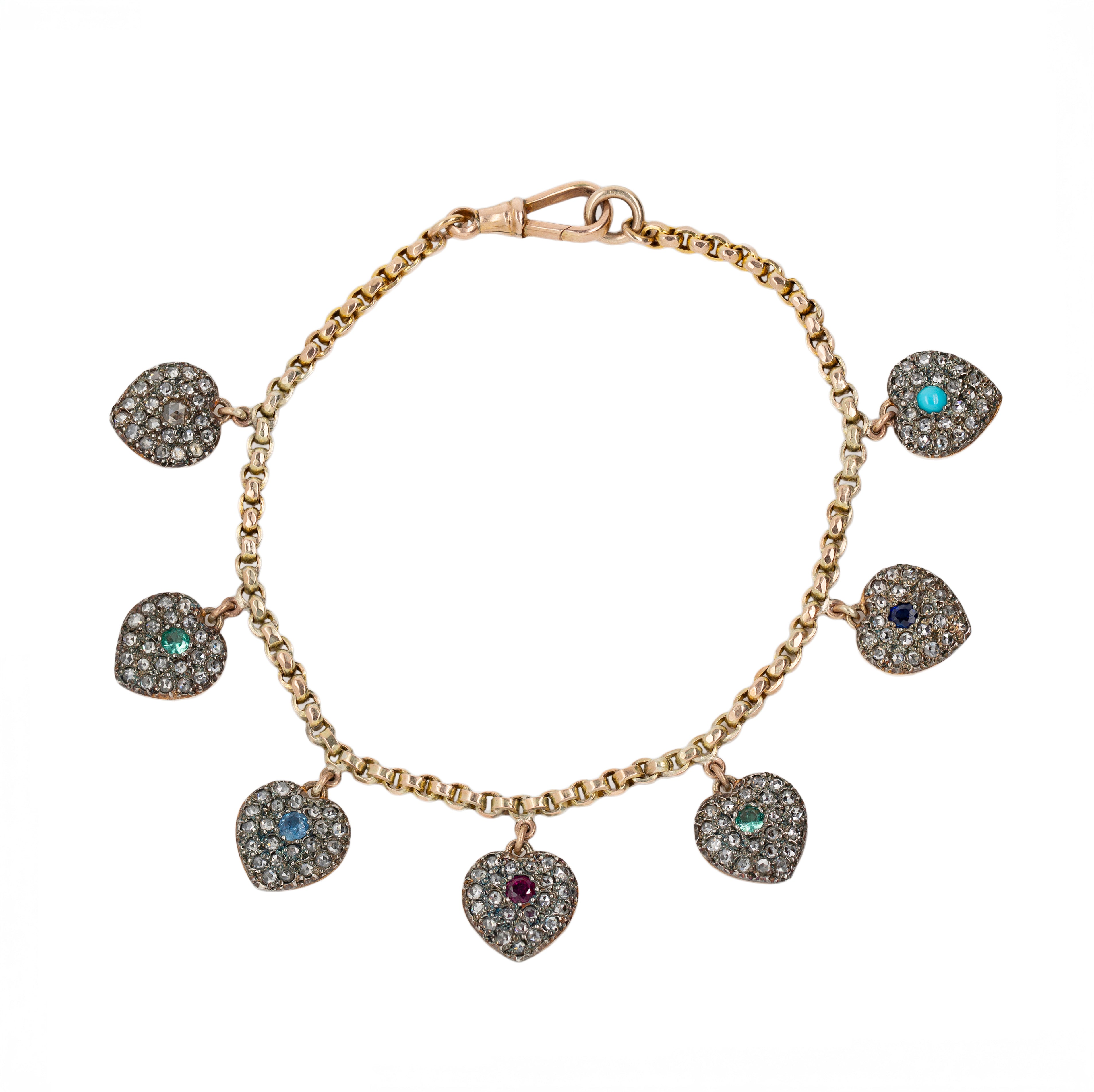 Victorian Acrostic 'DEAREST' Bracelet-Charlotte Sayers Antique Jewellery