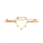 Victorian Acrostic 'Dearest' Heart Brooch-Charlotte Sayers Antique Jewellery