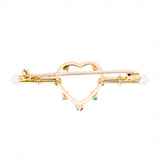 Victorian Acrostic 'Dearest' Heart Brooch-Charlotte Sayers Antique Jewellery