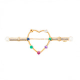 Victorian Acrostic 'Dearest' Heart Brooch-Charlotte Sayers Antique Jewellery