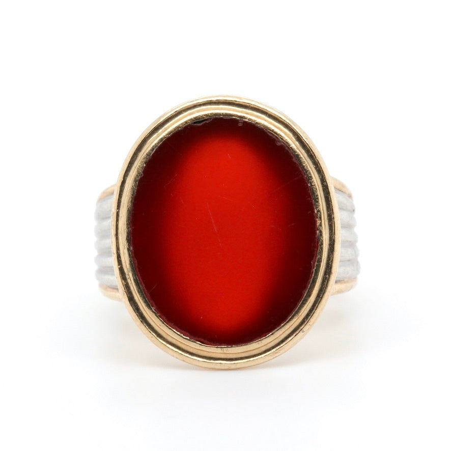 Victorian Agate Ring-Charlotte Sayers Antique Jewellery