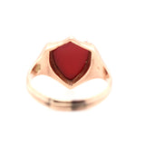 Victorian Agate Shield Ring-Charlotte Sayers Antique Jewellery