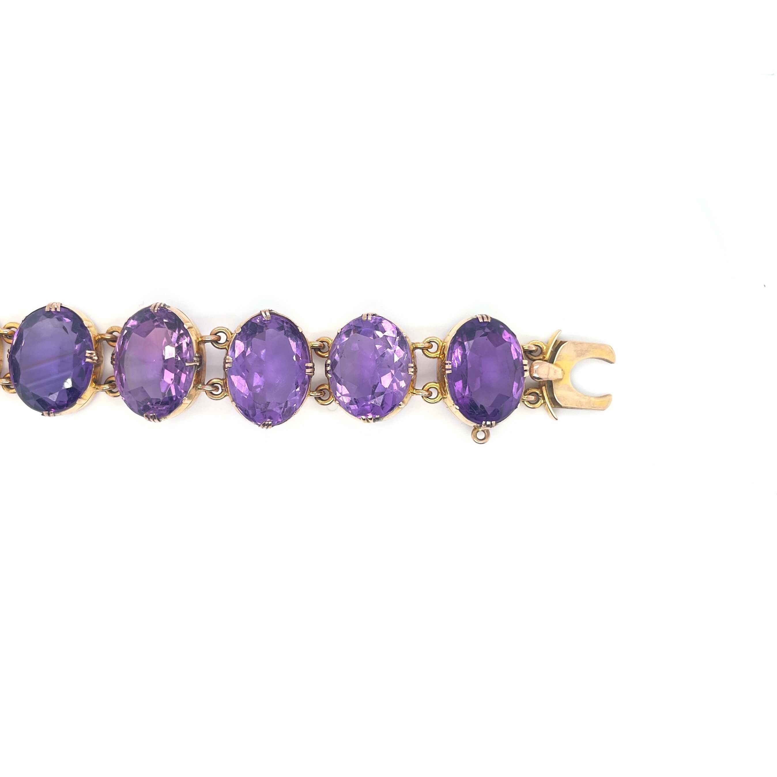 Victorian Amethyst Bracelet-Charlotte Sayers Antique Jewellery