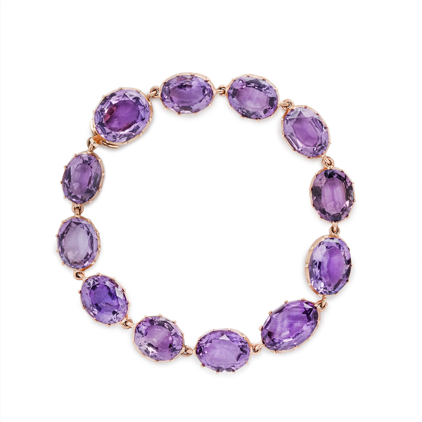 Victorian Amethyst Bracelets-Charlotte Sayers Antique Jewellery