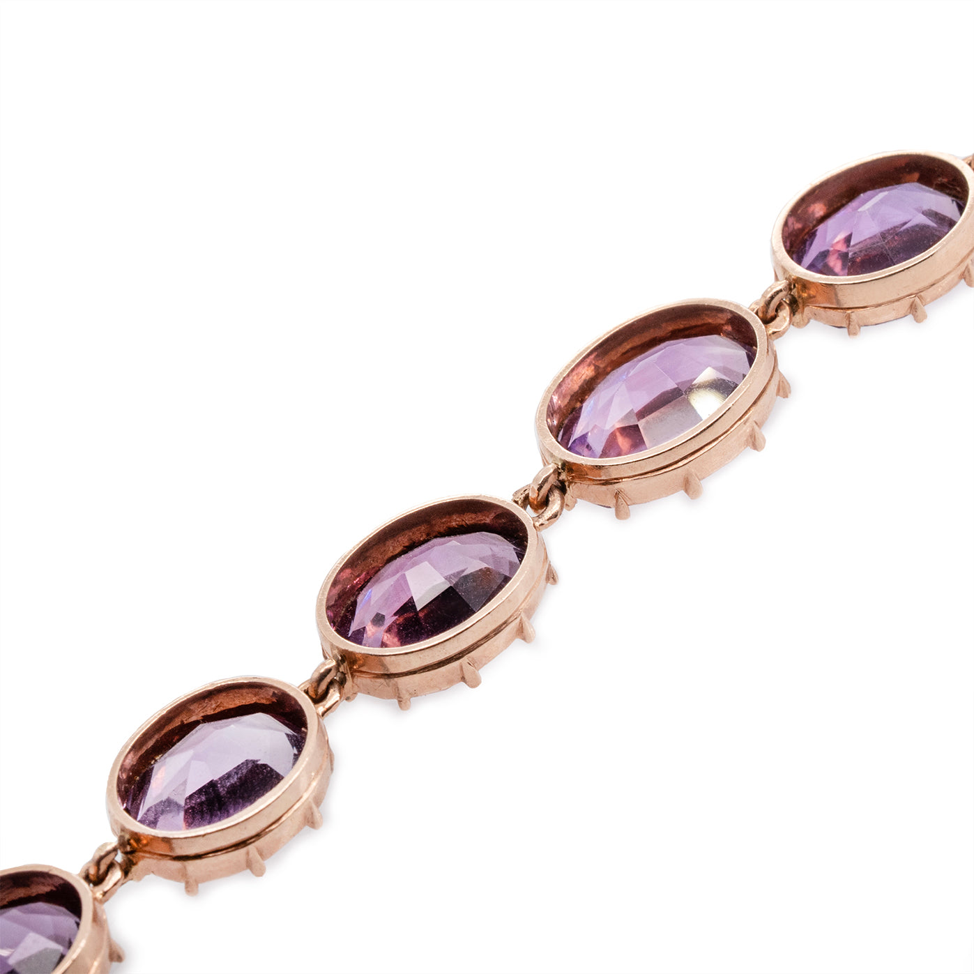 Victorian Amethyst Bracelets-Charlotte Sayers Antique Jewellery