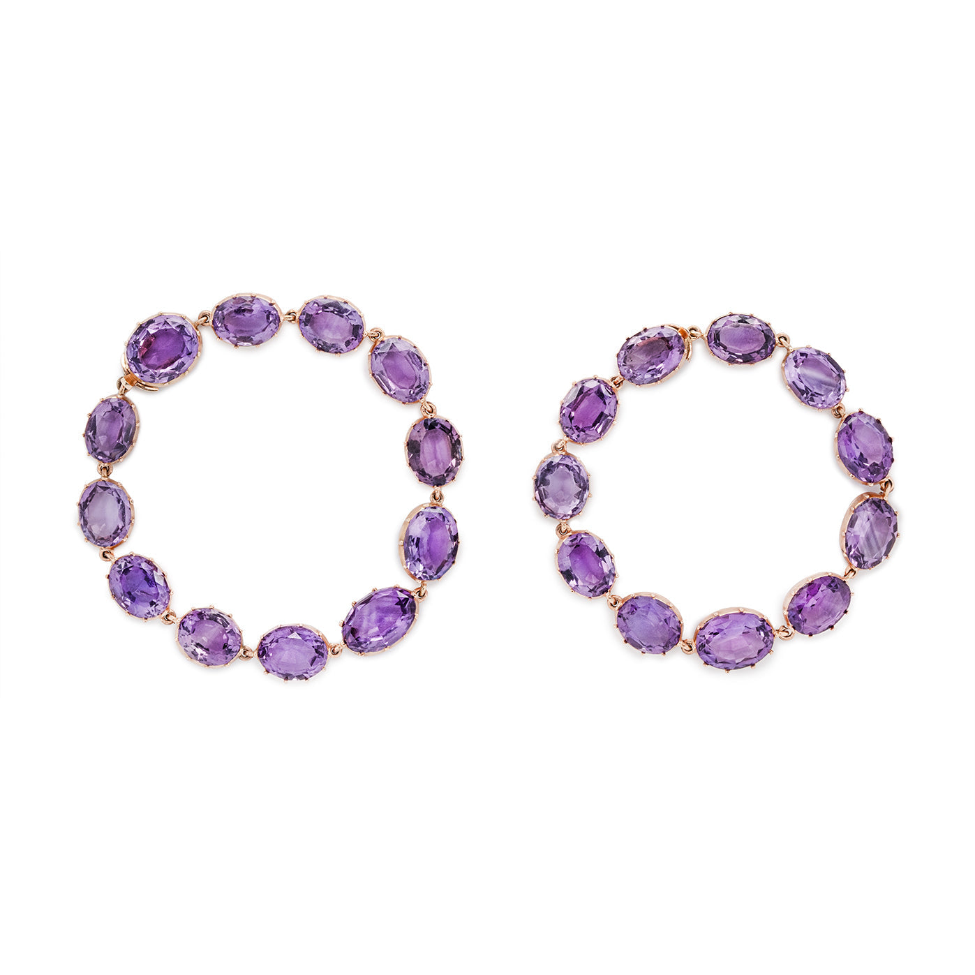 Victorian Amethyst Bracelets-Charlotte Sayers Antique Jewellery