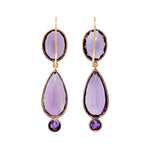 Victorian Amethyst Earrings-Charlotte Sayers Antique Jewellery