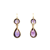 Victorian Amethyst Earrings-Charlotte Sayers Antique Jewellery