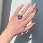 Victorian Amethyst Heart Shaped Ring-Charlotte Sayers Antique Jewellery